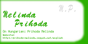 melinda prihoda business card